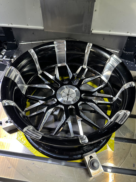 23”/18x8.5” Contrast Machined Billet Breakout Wheels