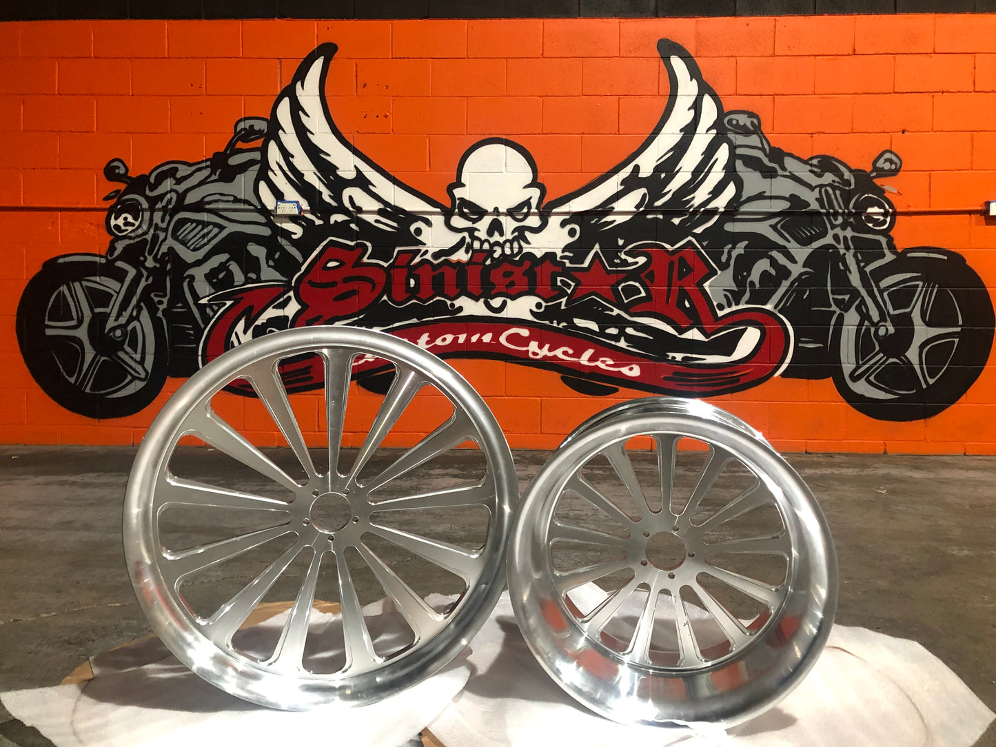 23” Nightrod front package Billet wheel complete kit