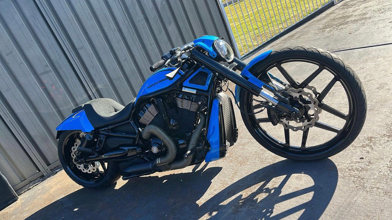 55mm Vrod rake kit with fat fork sleeves