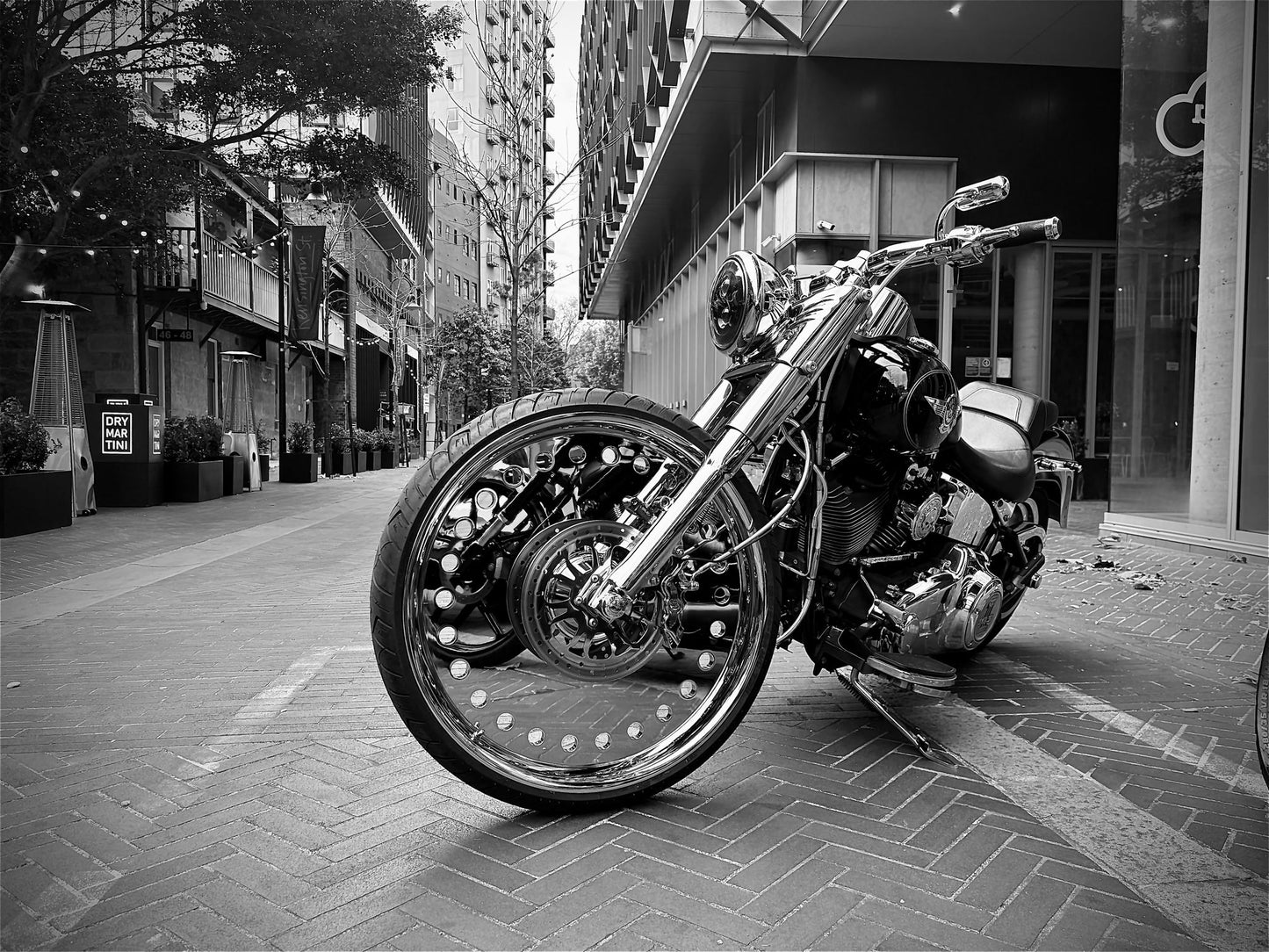 Fatboy FLSTFB solid bullet hole replica wheel 23”