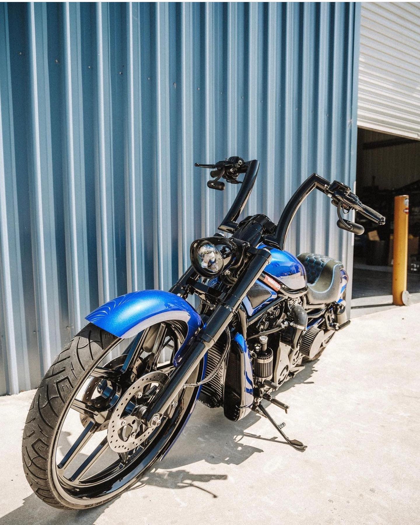 49mm Vrod rake kit with fat fork sleeves