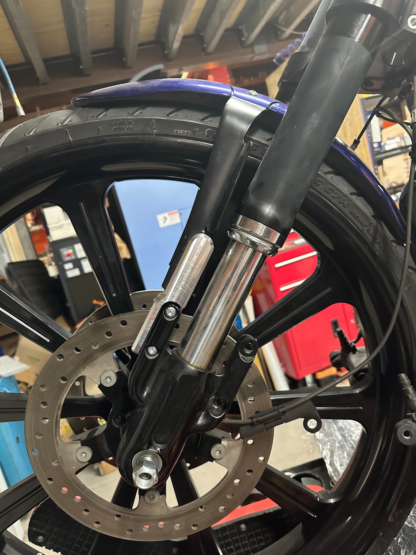 Billet NRS guard risers for 26” wheel