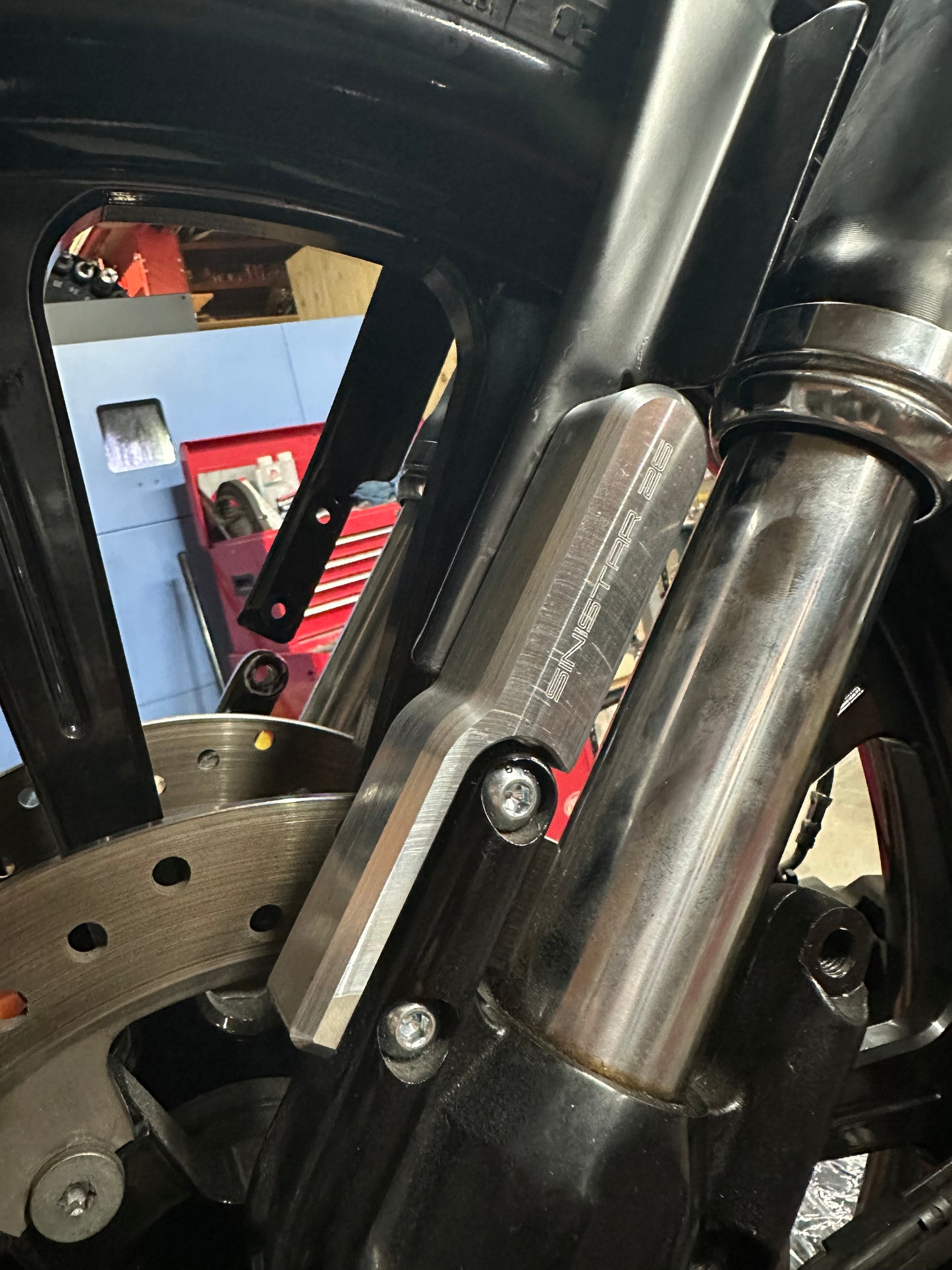 Billet NRS guard risers for 26” wheel