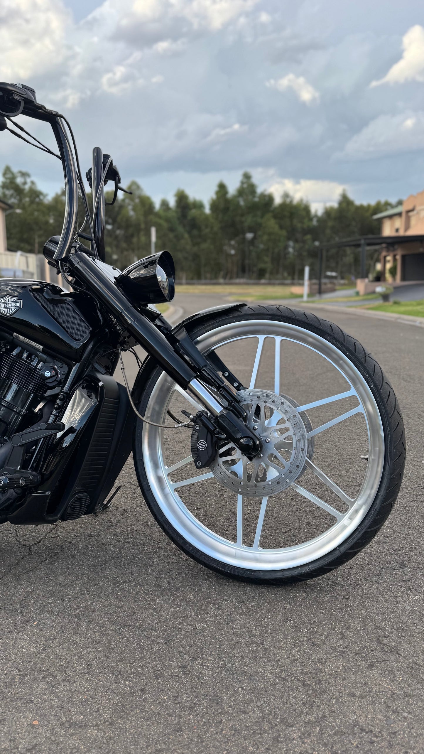 26” Nightrod front package Billet wheel complete kit