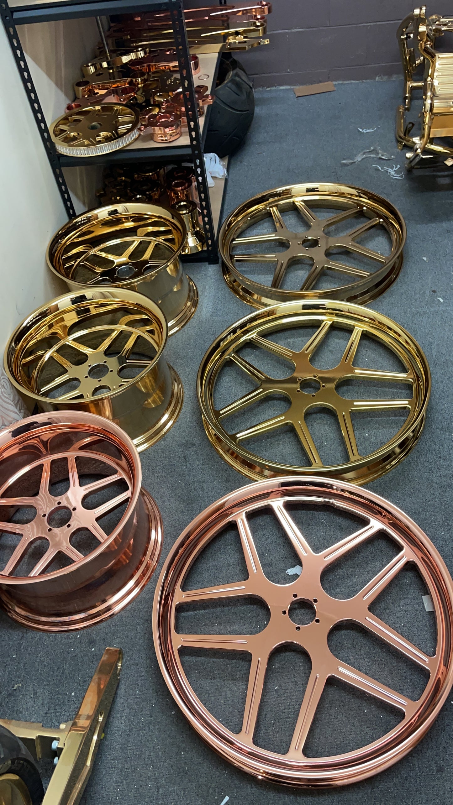 23” Nightrod front package Billet wheel complete kit