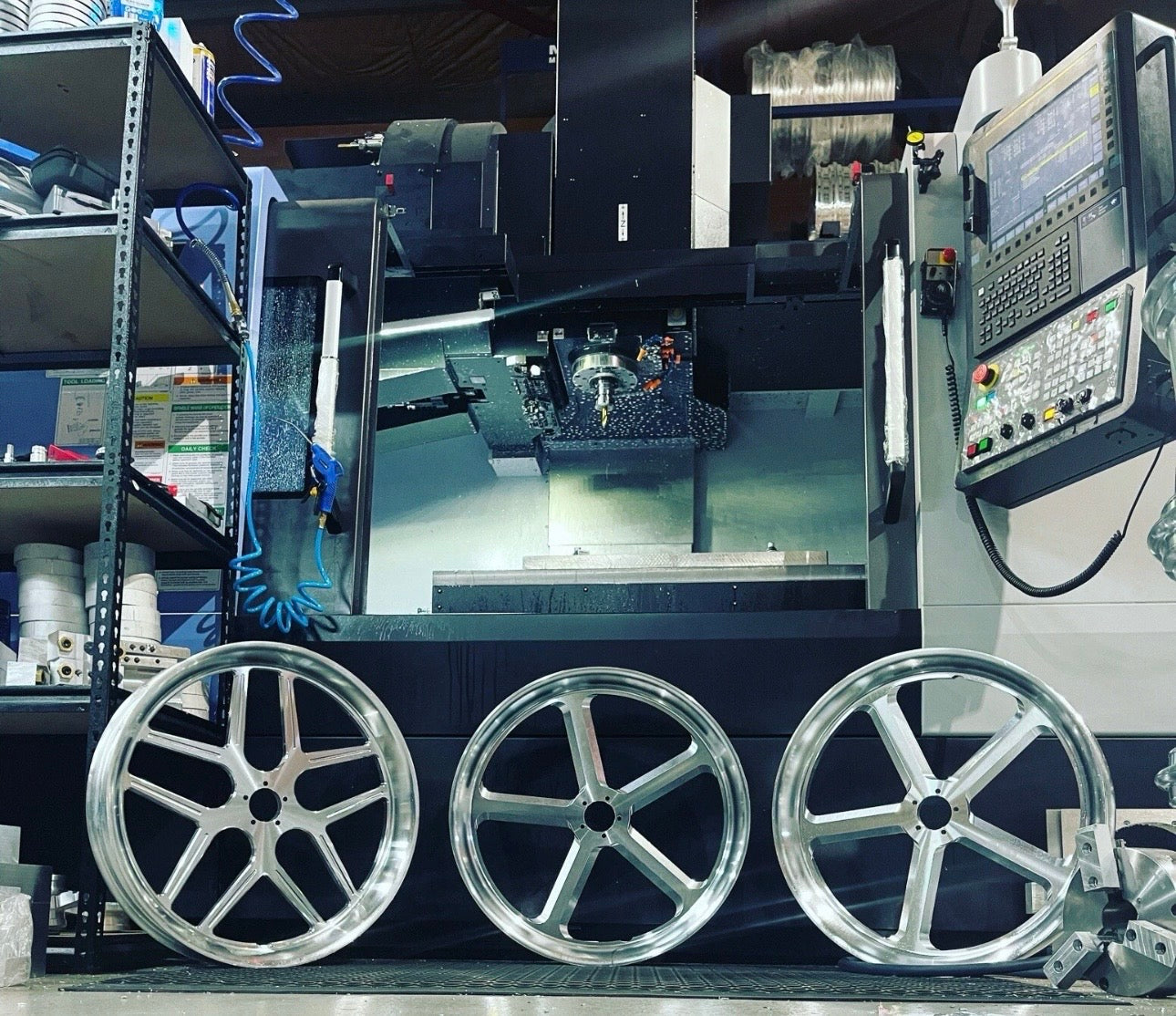 23” Nightrod front package Billet wheel complete kit