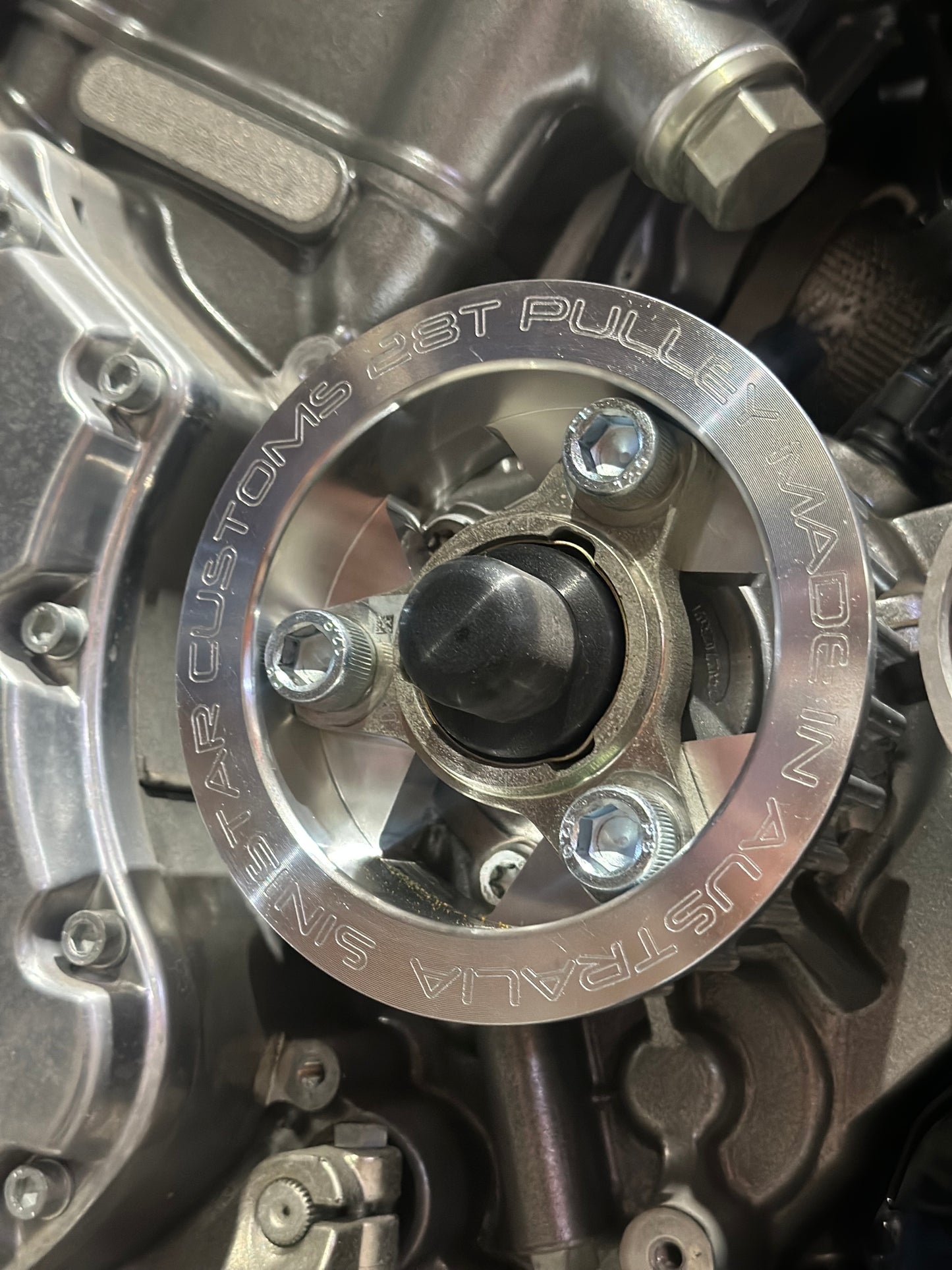 28T billet front pulley