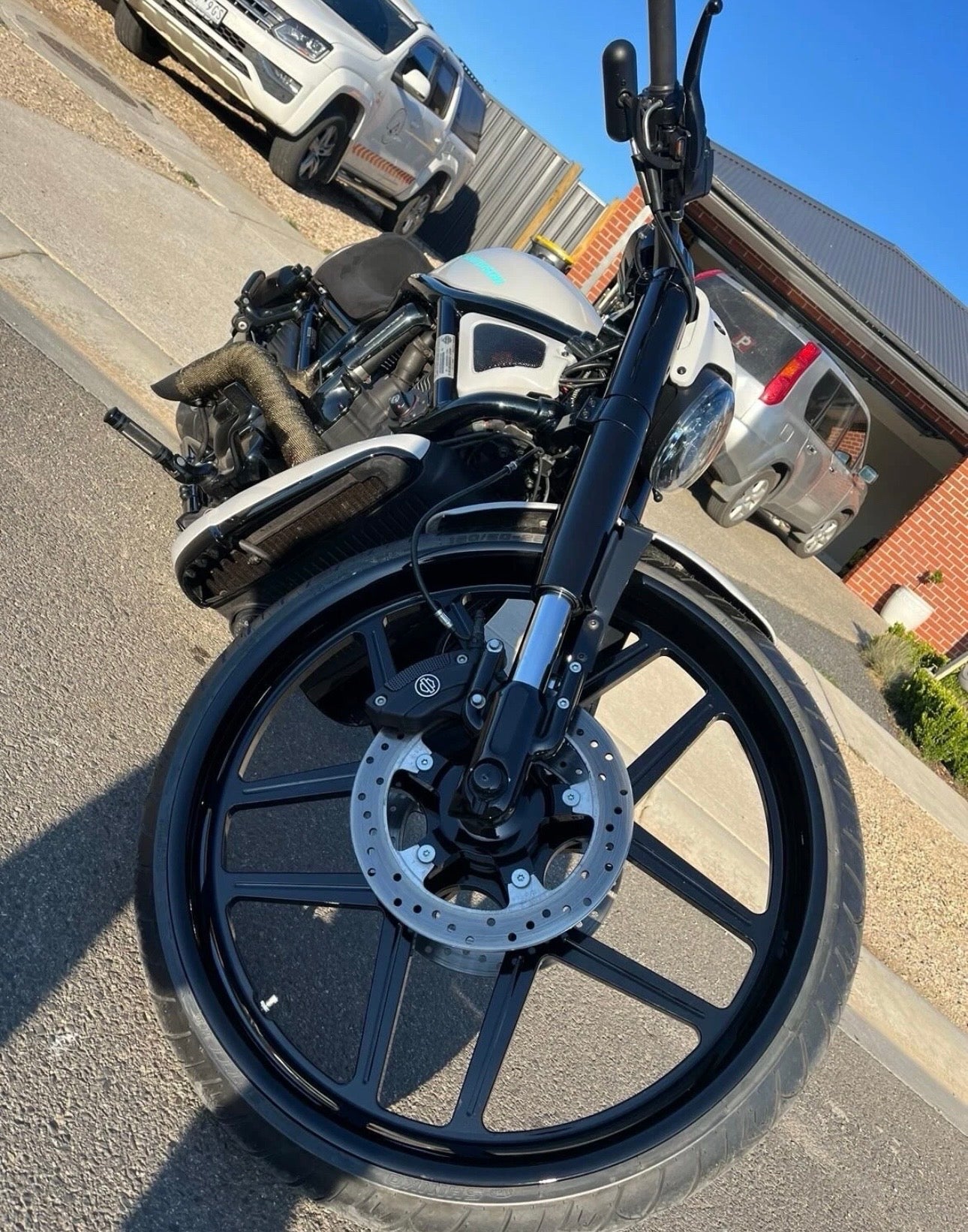 23” Nightrod front package Billet wheel complete kit