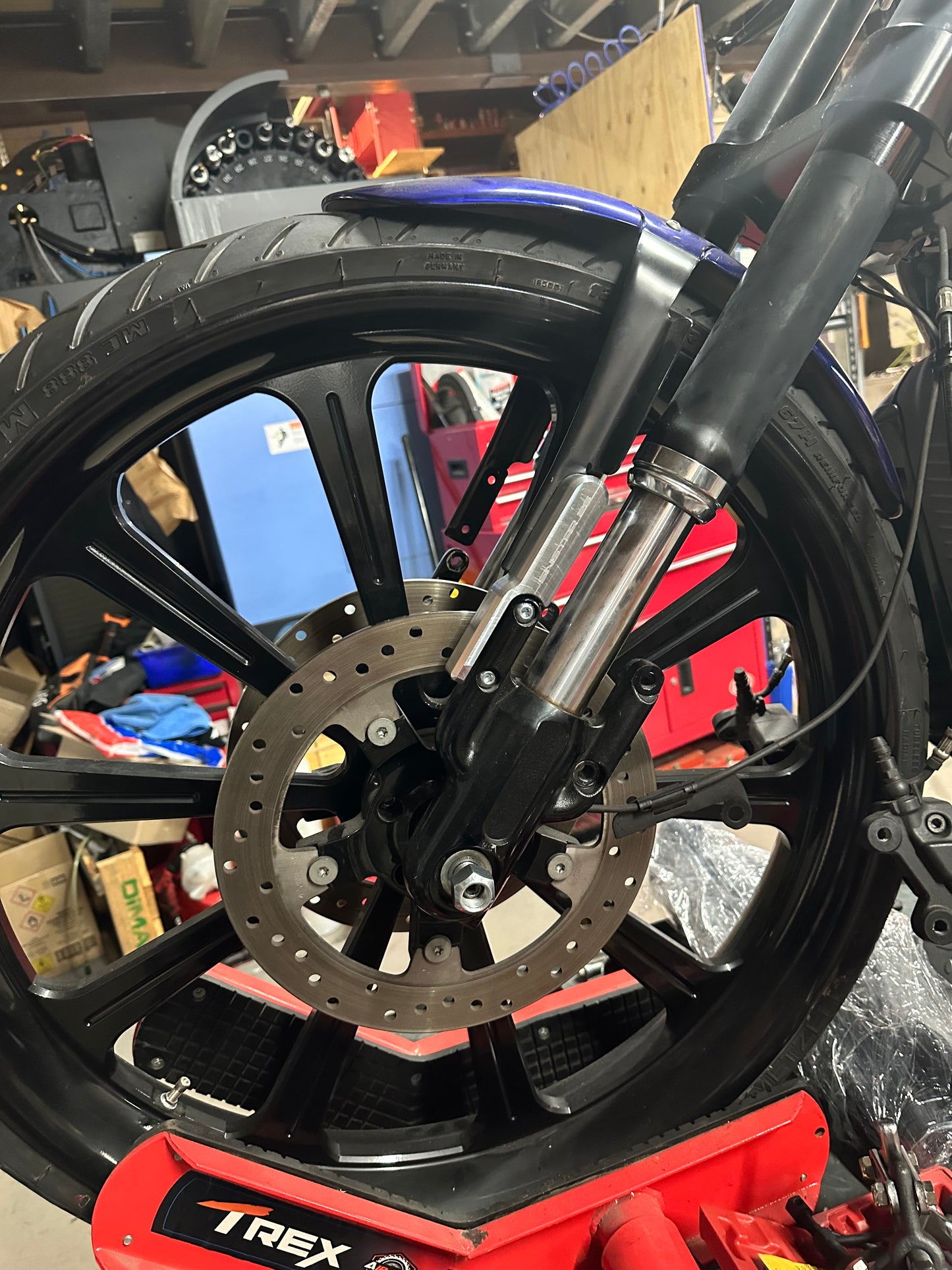 Billet NRS guard risers for 26” wheel