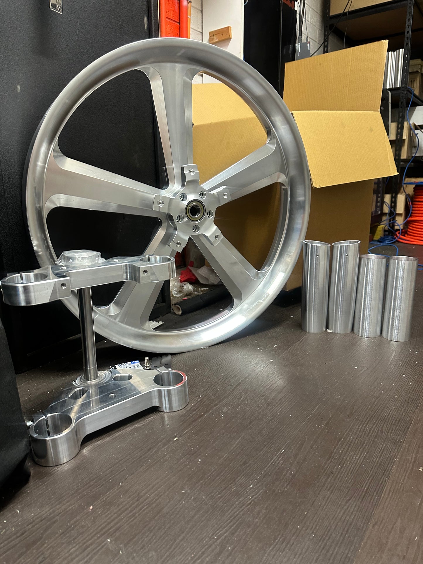 26” Nightrod front package Billet wheel complete kit