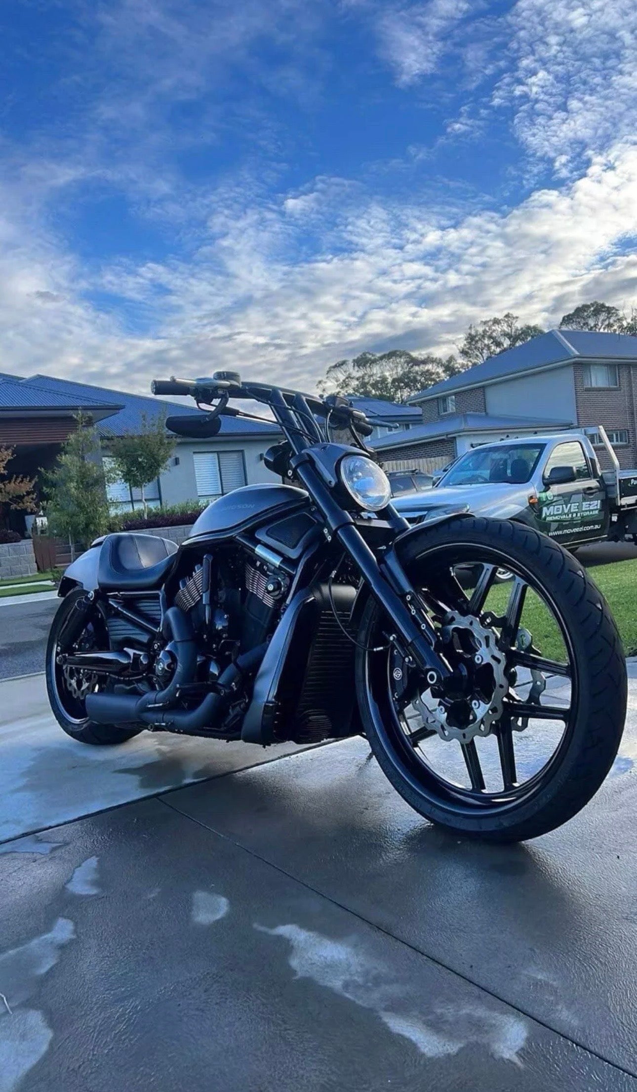 23” Nightrod front package Billet wheel complete kit